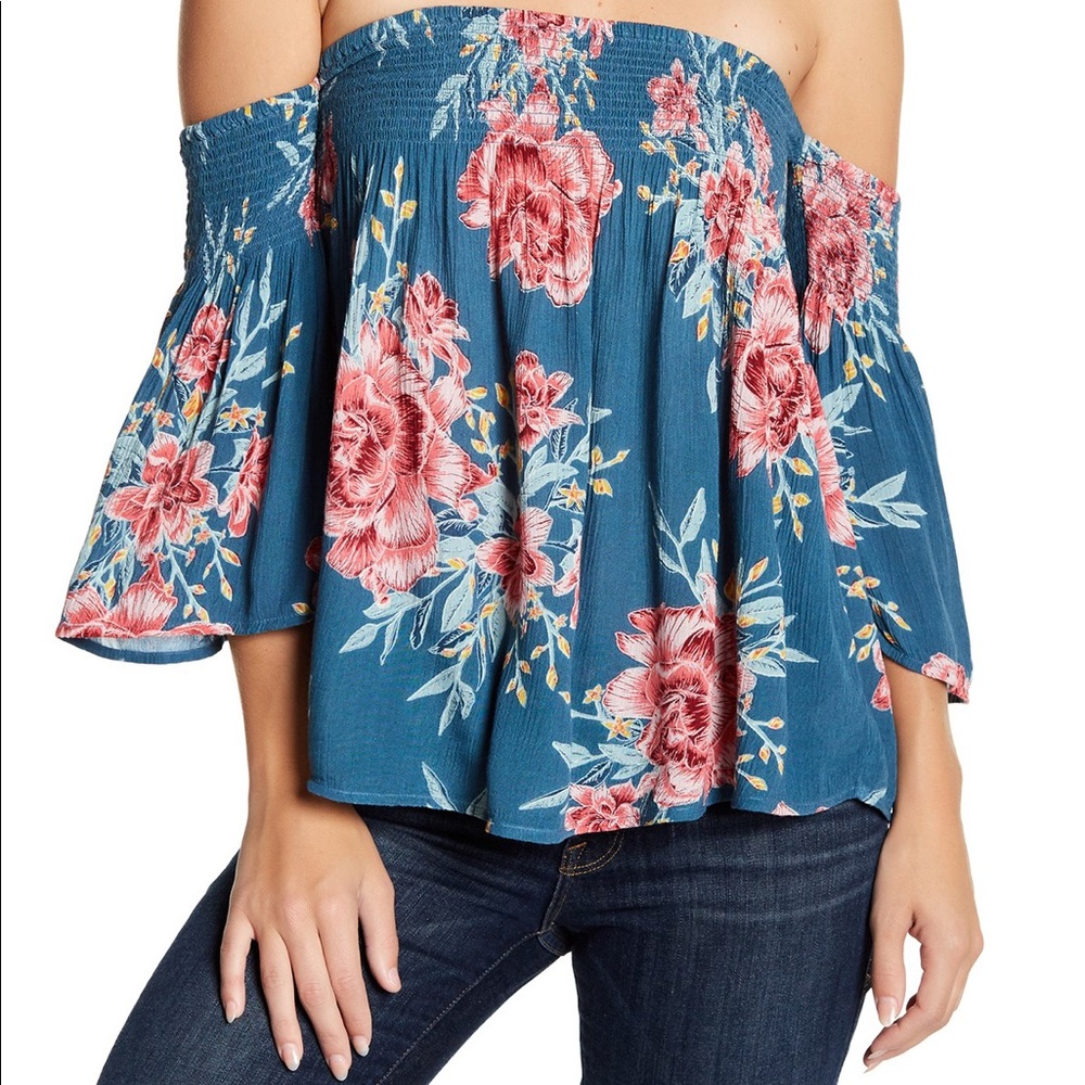 Billabong Free Flows Off the Shoulder Top